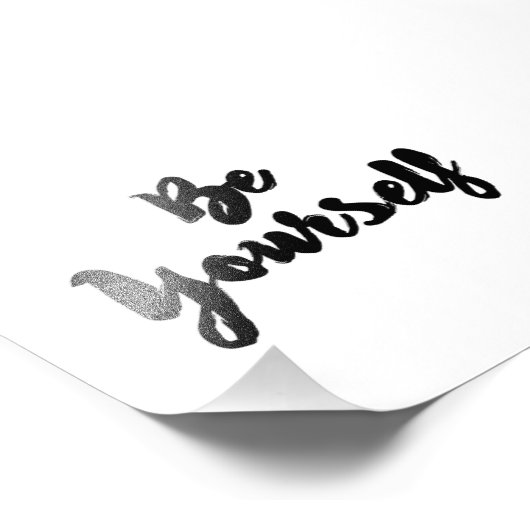 Wees jezelf foto afdruk (Hoek)