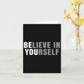 Wees jezelf Geloof in jezelf Positieve Bericht Quo Kaart (Gele Bloem)