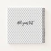 Wees jezelf gepersonaliseerde bulldog puppy notitieboek (Achterkant)