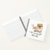 Wees jezelf gepersonaliseerde Pommerse Puppy Notitieboek (Binnen)