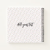 Wees jezelf gepersonaliseerde Pommerse Puppy Notitieboek (Achterkant)