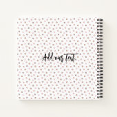 Wees jezelf gepersonaliseerde Pug Puppy Notitieboek (Achterkant)