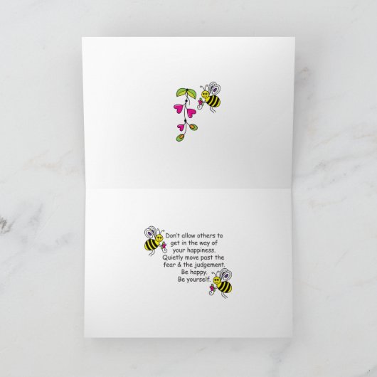 Wees jezelf_Greeting Kaart (Binnen)