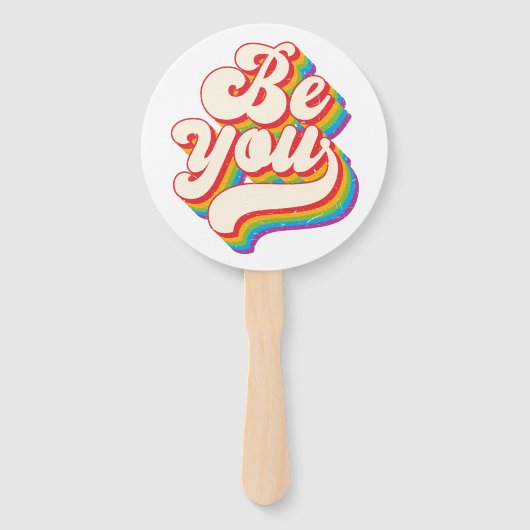 Wees jezelf! Handventilatoren Handwaaier (Voorkant)