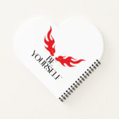 Wees jezelf – het stimuleren van een minimalistisc notitieboek (Achterkant)