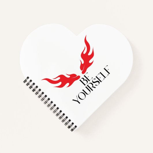 Wees jezelf – het stimuleren van een minimalistisc notitieboek (Voorkant)