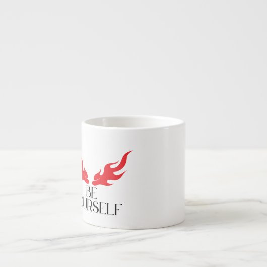 Wees jezelf - het versterken van minimalistische o espresso kop (Voorkant)