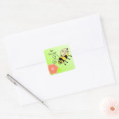 Wees jezelf Hommelnest ontwerp Vierkante Sticker (Envelop)