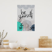 Wees jezelf, hou eerst van jezelf poster (Keuken)
