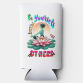 Wees jezelf, inspireer anderen seltzer blikjeskoeler (Voorkant)