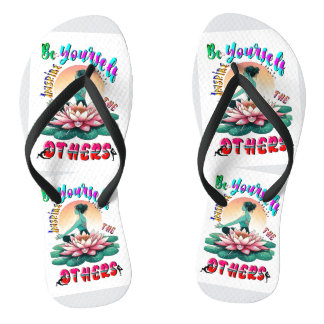 Wees jezelf, inspireer anderen teenslippers