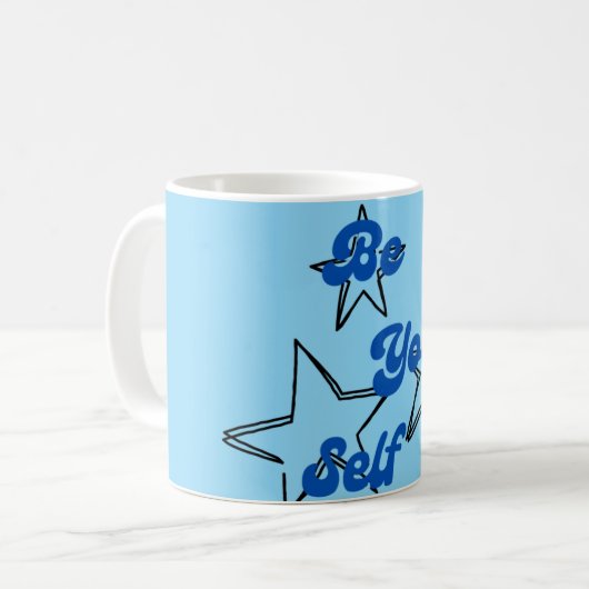 Wees Jezelf Inspirerend Koffiemok (Voorkant links)