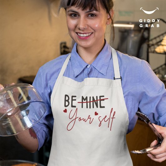 Wees jezelf Inspirerend Quote Valentijn Vanila Schort