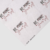 Wees jezelf Inspirerend Quote Valentijn Vanilla Tissuepapier (Detail)