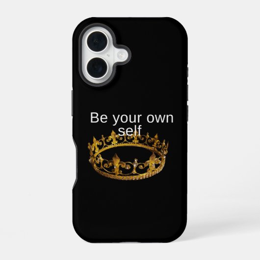 Wees jezelf iPhone 16 hoesje (Achterkant)