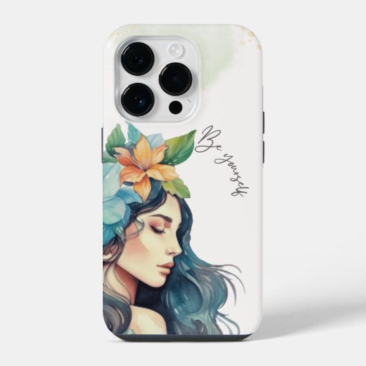 Wees jezelf iPhone hoesje (Achterkant)