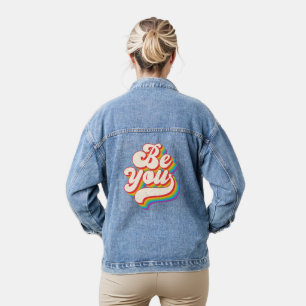 Wees jezelf! jeans denim jacket