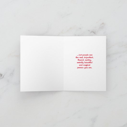 Wees jezelf Kaart (Binnen)