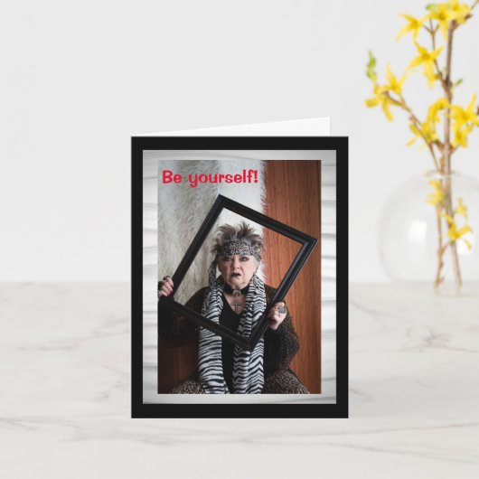 Wees jezelf Kaart (Gele Bloem)