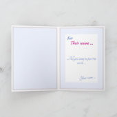 'Wees jezelf'-kaart (+ je bericht binnenin) Kaart (Binnen)