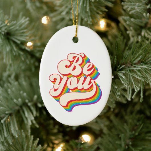 Wees jezelf! Keramische ornament (Boom)
