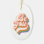 Wees jezelf! Keramische ornament (Links)
