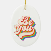 Wees jezelf! Keramische ornament (Voorkant)