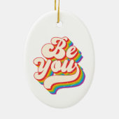 Wees jezelf! Keramische ornament (Achterkant)