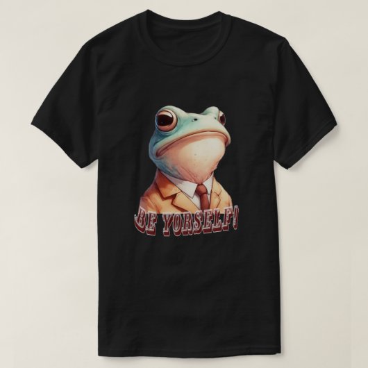 Wees jezelf, kikker t-shirt (Design voorkant)