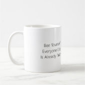 Wees jezelf koffiemok (Links)