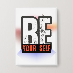 WEES JEZELF – Krachtige Motiverende Typografie Ont Button