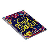 Wees jezelf leuk Bloemen  Inspirerend Trendy Notitieboek (Rechterzijde)