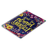 Wees jezelf leuk Bloemen  Inspirerend Trendy Notitieboek (Linkerzijde)