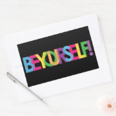 Wees jezelf LHBT-Sticker Rechthoekige Sticker (Envelop)