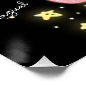 Wees jezelf! Magische Unicorn. bewerkbaar Perfect Poster (Hoek)