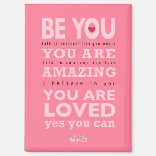 Wees jezelf - magneet (Voorkant)