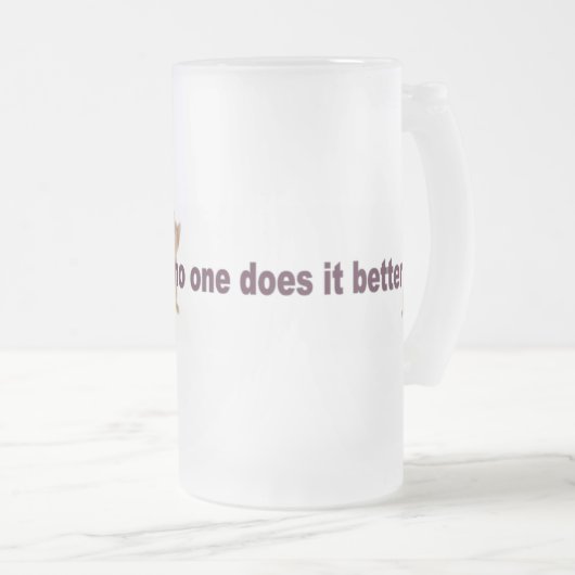 Wees jezelf matglas bierpul (Voorkant rechts)