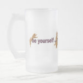 Wees jezelf matglas bierpul (Links)