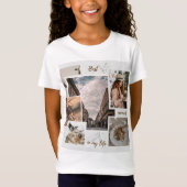 Wees jezelf Meisje Custom Kids Verjaardag T-shirt (Voorkant)