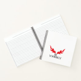 Wees jezelf – Minimalistisch ontwerp met inspirere Notitieboek