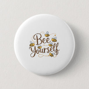 Wees jezelf Motivatie Grappig Ronde Button 5,7 Cm