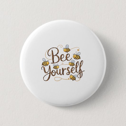 Wees jezelf Motivatie Grappig Ronde Button 5,7 Cm (Voorkant)