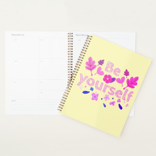 Wees jezelf Motivatie zin Planner (Display)