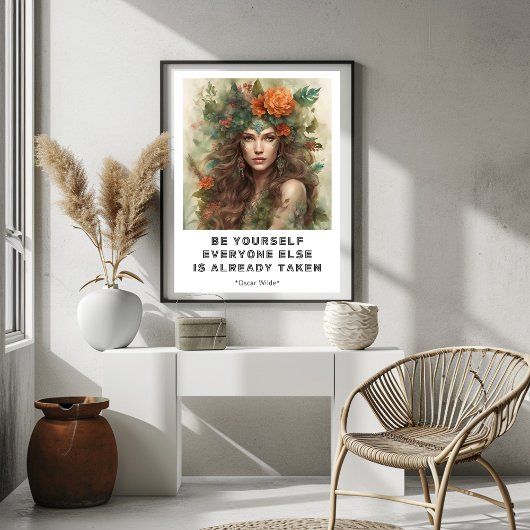Wees jezelf Motivatieposter Poster