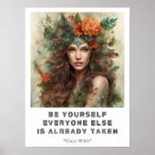 Wees jezelf Motivatieposter Poster (Voorkant)