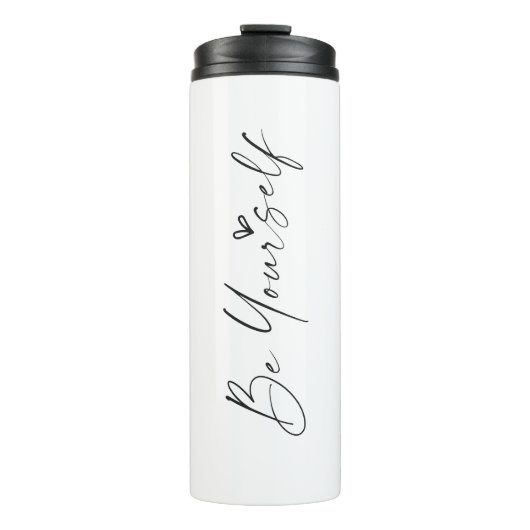 Wees jezelf op maat gepersonaliseerde Tumbler Mokk Thermosbeker (Voorkant)