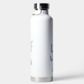 Wees jezelf | Pastelbloemen Waterfles (Rechts)