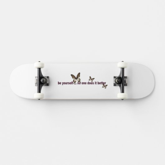 Wees jezelf persoonlijk skateboard (Horizontaal)