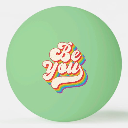 Wees jezelf! ping pong ballen (Voorkant)