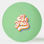Wees jezelf! ping pong ballen (Achterkant)